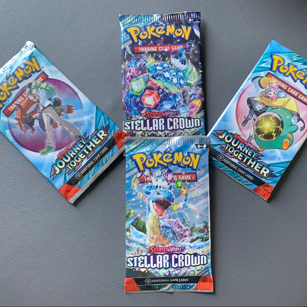 Pokemon Journeys and Stellar Ground Booster Packs